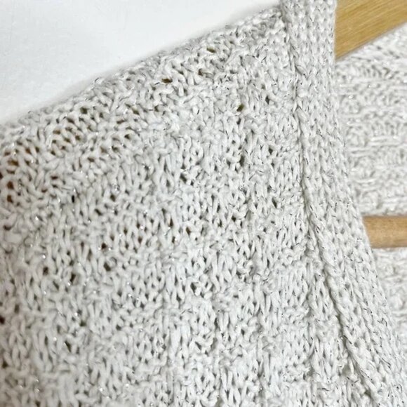 NWT Talbots Women's Textured Metallic Knit Cardigan Coat M - Picture 8 of 13